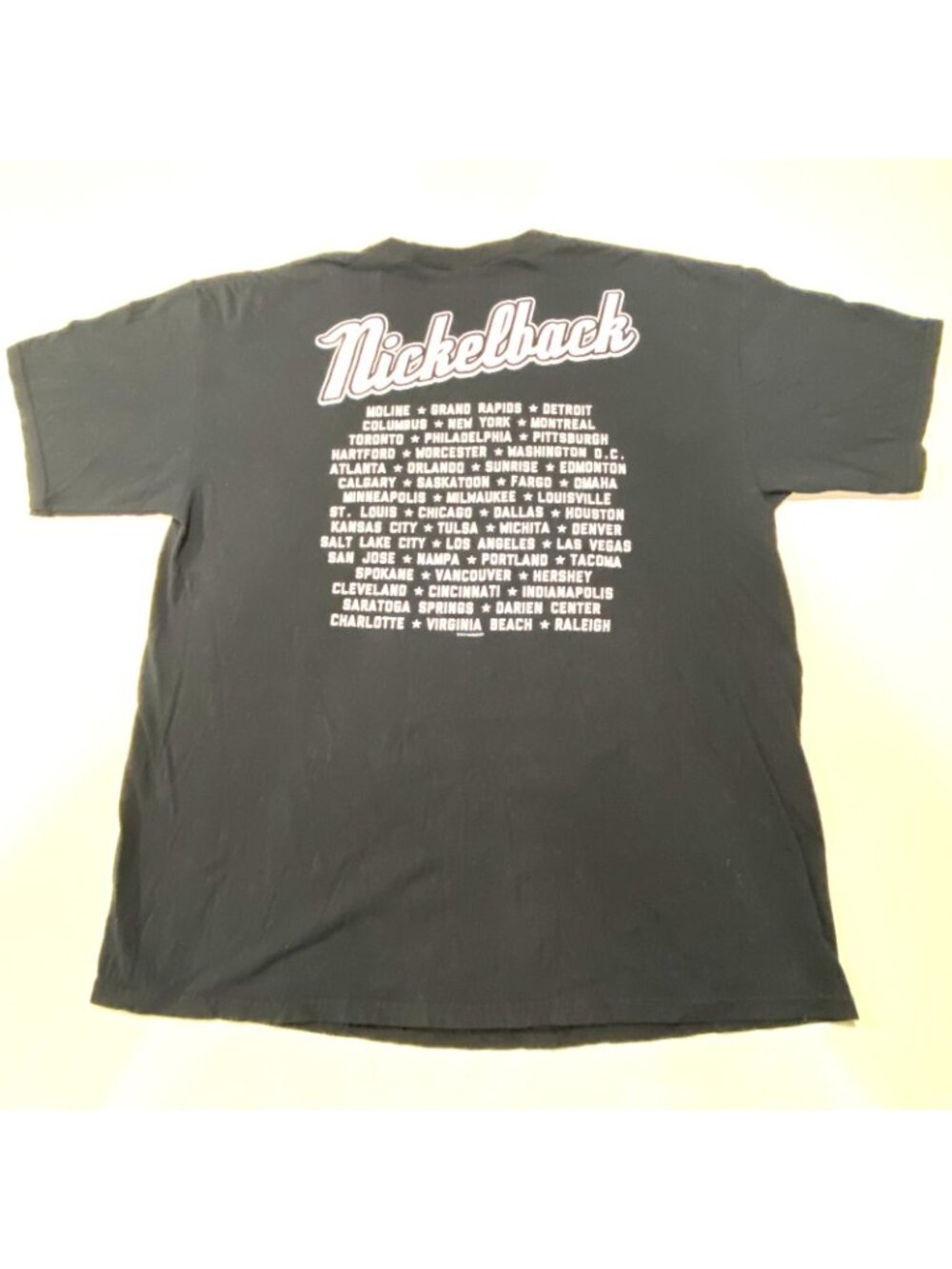 Nickelback T-Shirt Men's Black XL 100% Cotton Band Tour Gildan Graphic Tee - Picture 4 of 7